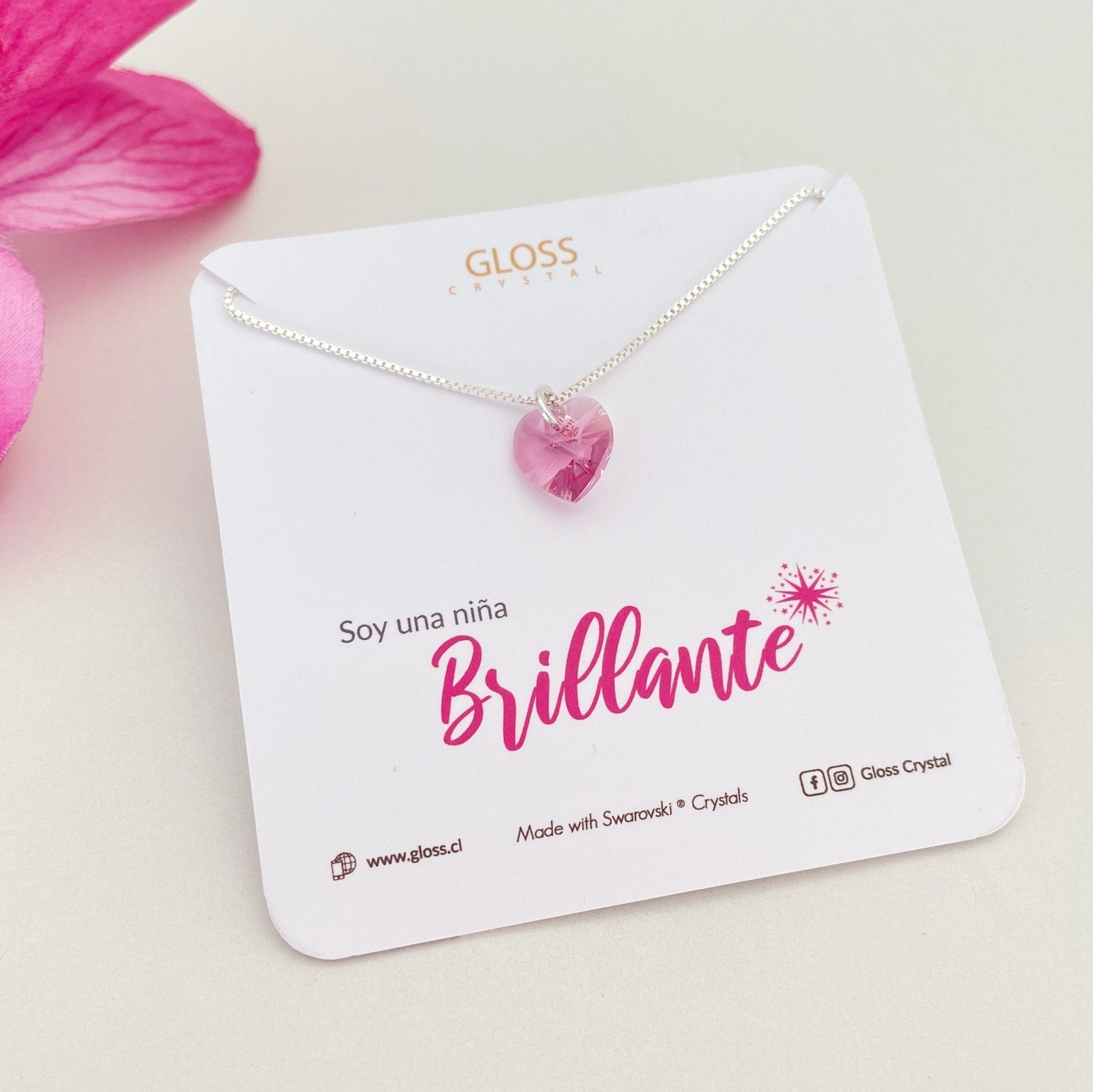 Collar Soy una Niña Brillante - Joyas Gloss Crystal