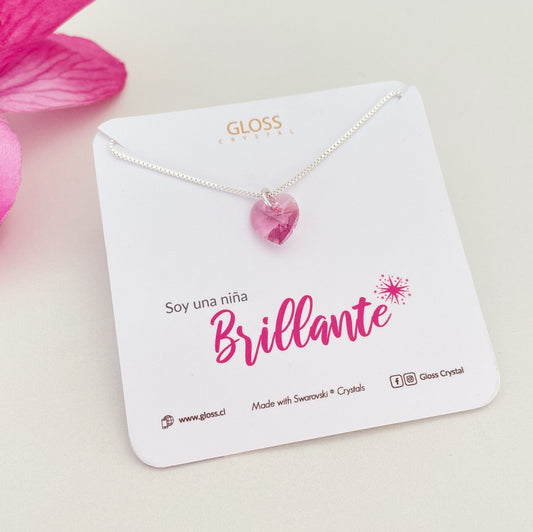 Collar Soy una Niña Brillante - Joyas Gloss Crystal