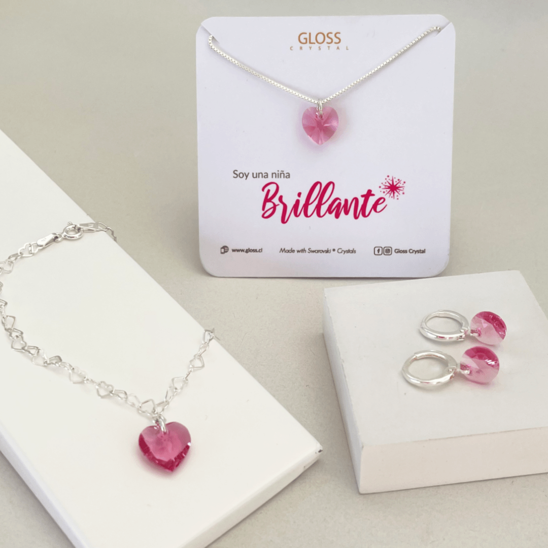 Collar Soy una Niña Brillante - Joyas Gloss Crystal