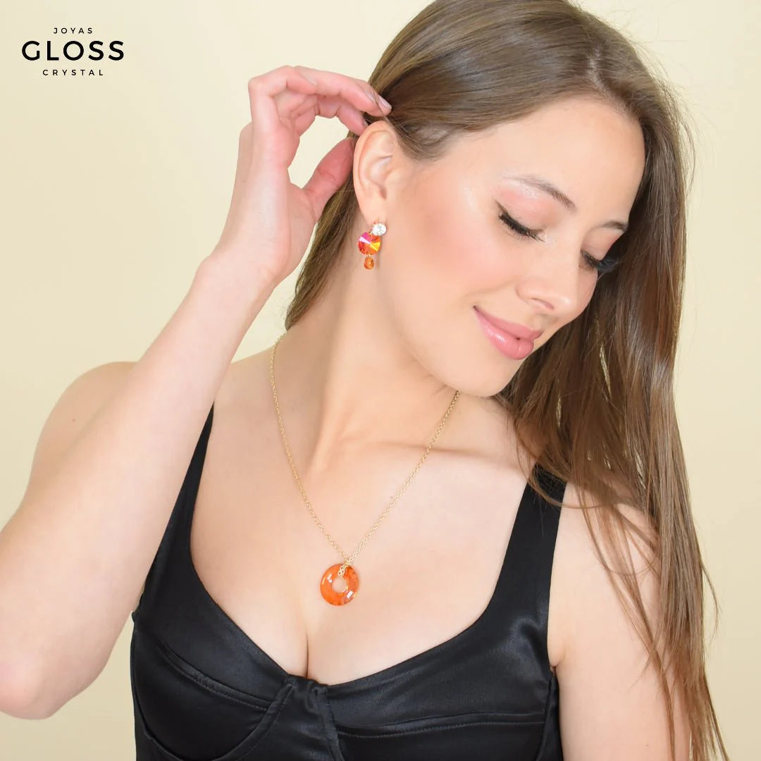 Collar Sunshine Baño de Oro 18k - Joyas Gloss Crystal