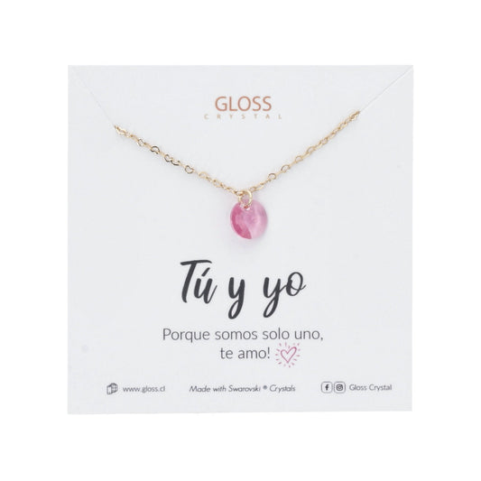 Collar Tú y Yo Oro - Joyas Gloss Crystal
