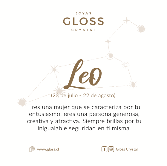 Collar Zodiaco Leo - Joyas Gloss Crystal