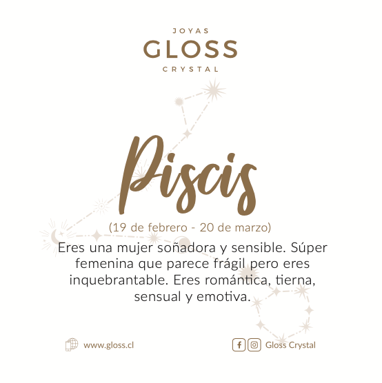 Collar Zodiaco Piscis - Joyas Gloss Crystal