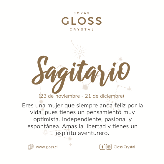 Collar Zodiaco Sagitario - Joyas Gloss Crystal