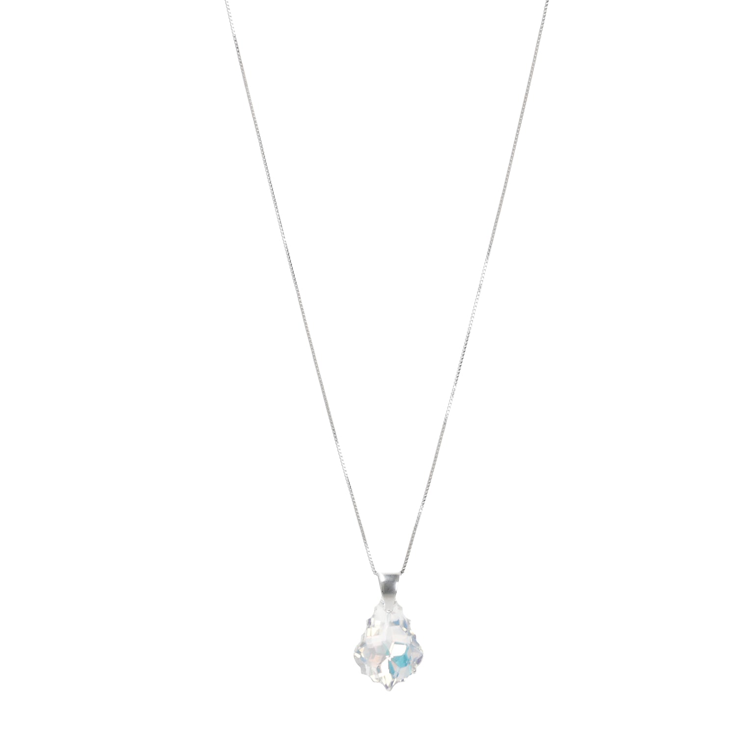 Conjunto Barroco Plata Cristal Genuino - Joyas Gloss Crystal