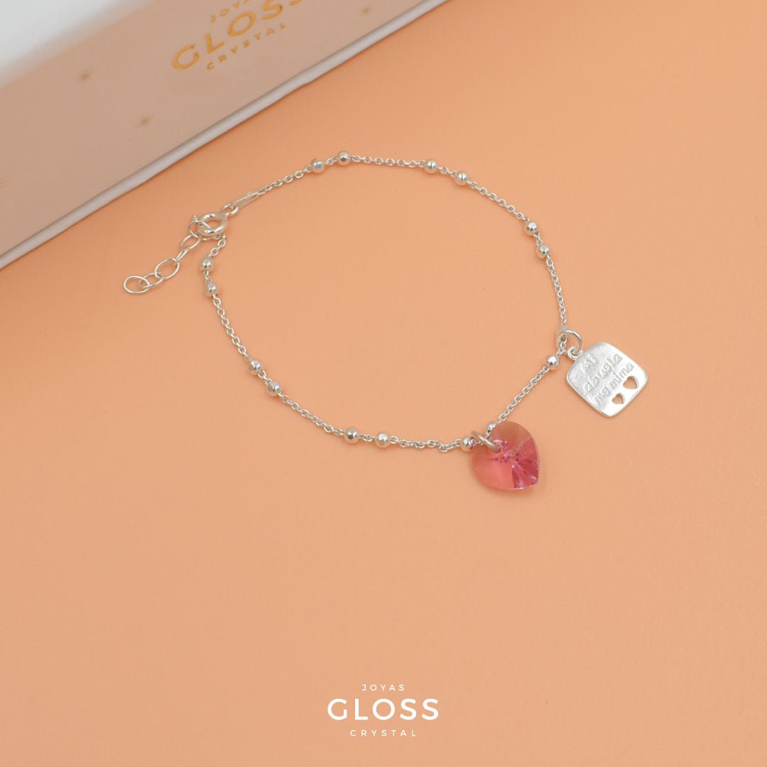 Pulsera Abuela Plata - Joyas Gloss Crystal