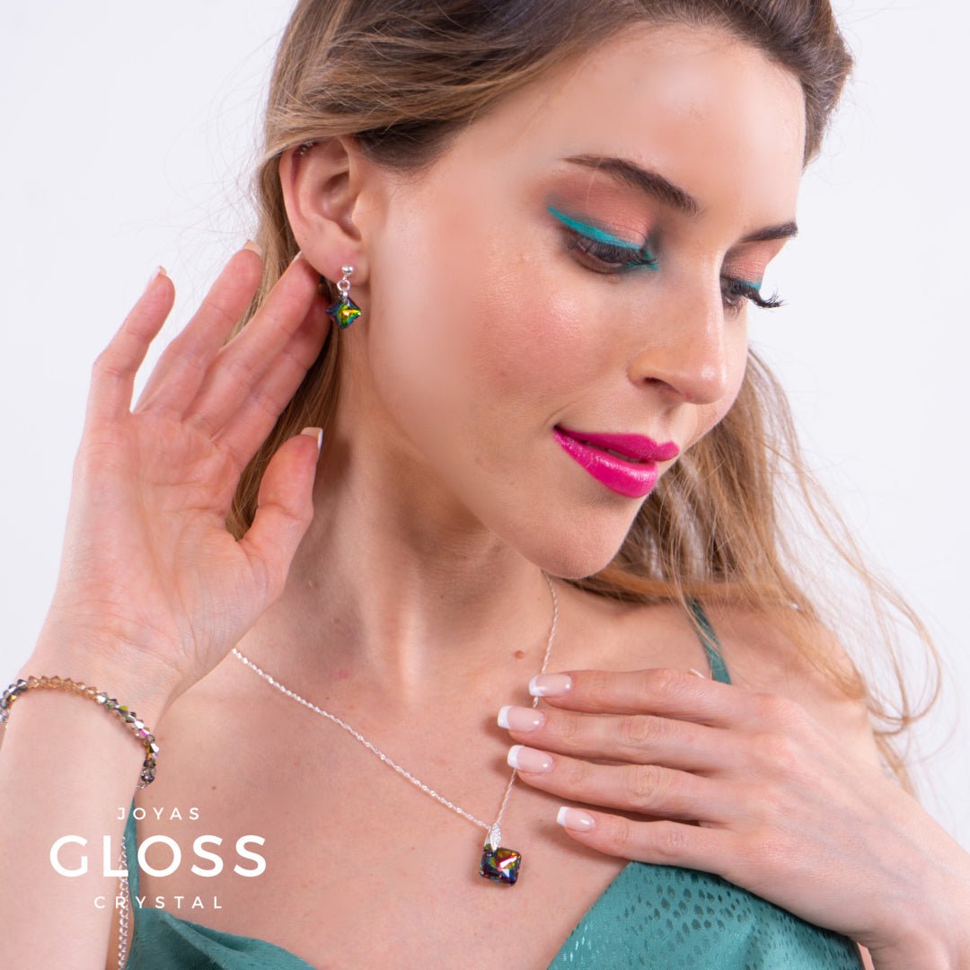 Pulsera Fiesta Verde - Joyas Gloss Crystal