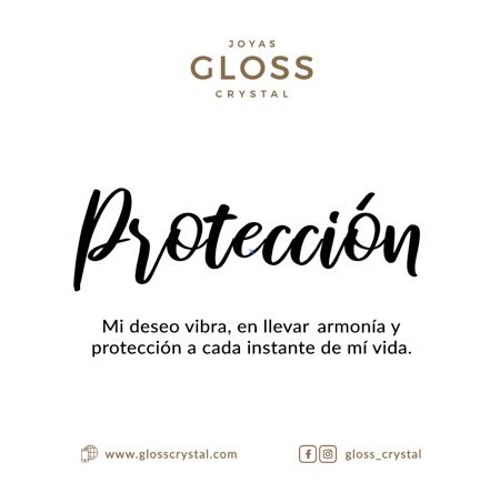 Pulsera Protección Cristal Genuino - Joyas Gloss Crystal