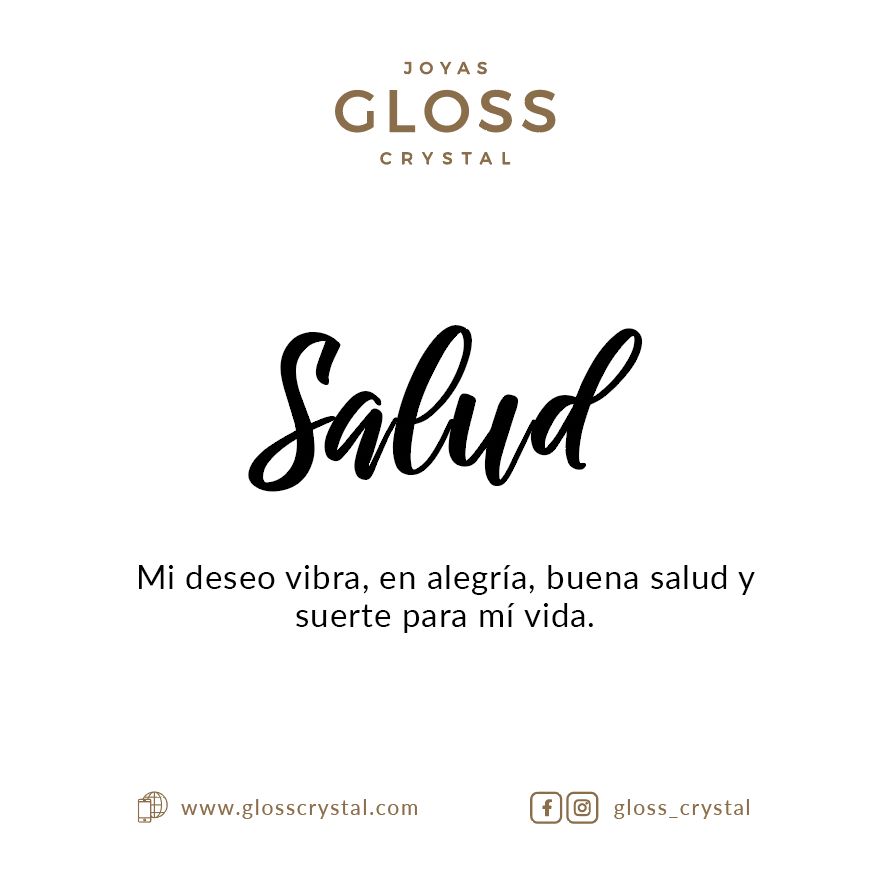 Pulsera Salud Cristal Genuino - Joyas Gloss Crystal